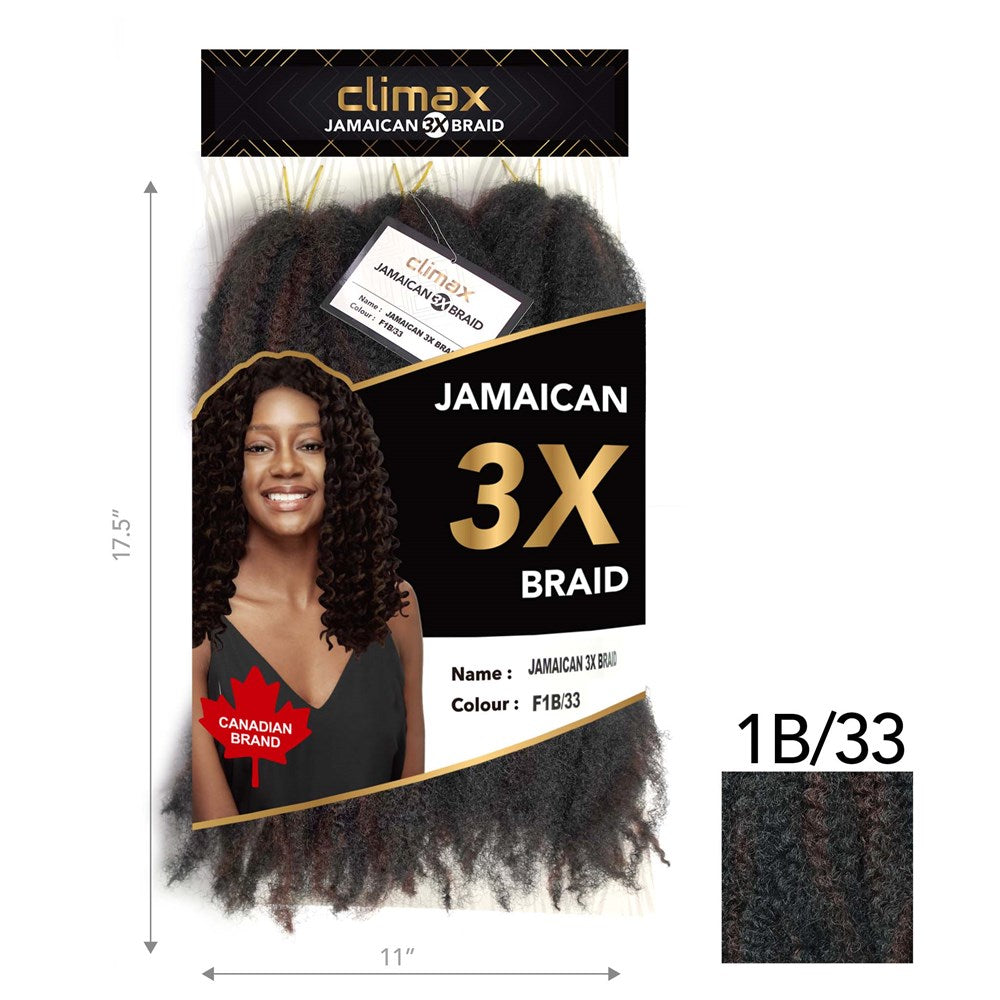 CLIMAX 3X Jamaican Braid - 1B/33