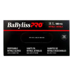 BABYLISS PRO 100pcs Nitrile Gloves Black - Small