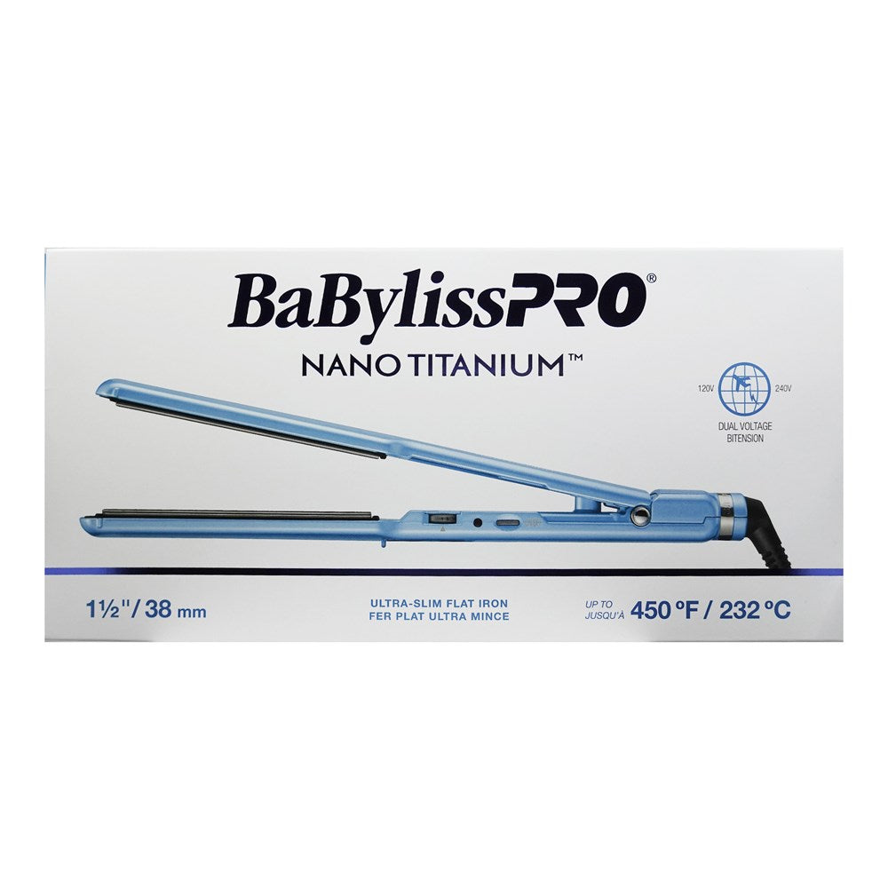 BABYLISS PRO Nano-Titanium & Ceramic Flat Iron - 1 1/2"