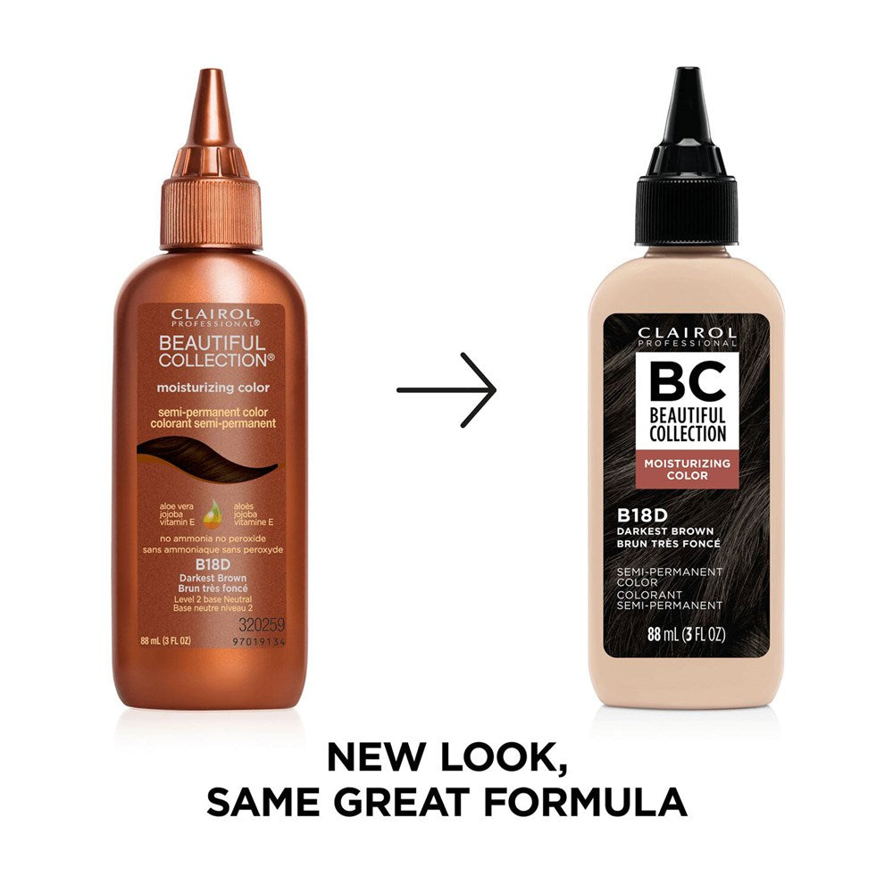 BEAUTIFUL COLLECTION Hair Color (3oz) - B18D Darkest Brown