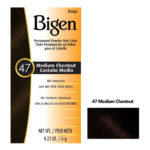 BIGEN Permanent Powder Hair Color (0.21oz) - 47 Medium Chestnut