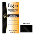 BIGEN Permanent Powder Hair Color (0.21oz) - 58 Black Brown