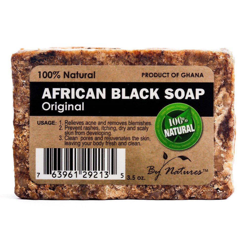 BY NATURES African Black Soap (3.5oz) - Original