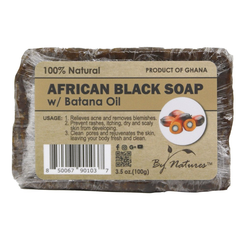 BY NATURES African Black Soap (3.5oz) - Bantana
