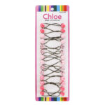 CHLOE 14pcs Twin Beads Ponytailers 12mm - Pink Assorted #BR2612PK