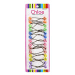CHLOE 14pcs Twin Beads Ponytailers 12mm - Transparent #BR2612T