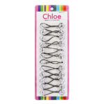 CHLOE  12pcs Twin Beads Ponytailers 16mm - Clear #BR2616C