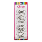 CHLOE 10pcs Twin Beads Ponytailers 20mm - Clear #BR2620C