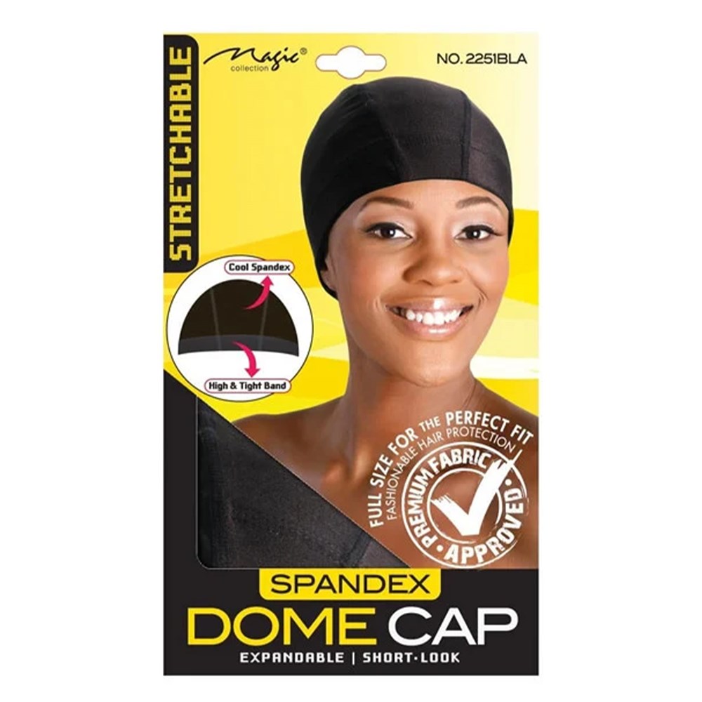 MAGIC COLLECTION Spandex Dome Cap [Regular] - Black