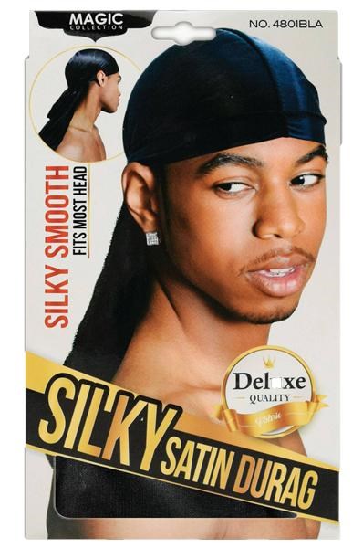 MAGIC COLLECTION Silky Satin Durag - Black