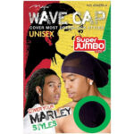 MAGIC COLLECTION Wave Cap Dreadlock Styles Super Jumbo - Black