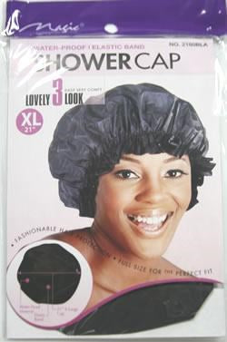 MAGIC COLLECTION Shower Cap [X- Large] - Black