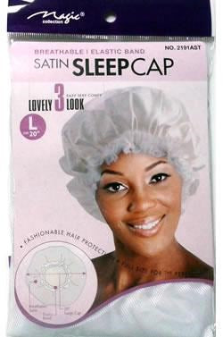 MAGIC COLLECTION Satin Sleep Cap [Large] - Assorted