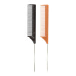 MAGIC COLLECTION Pin Tail Comb 12pcs Bulk Pack - Black/Brown
