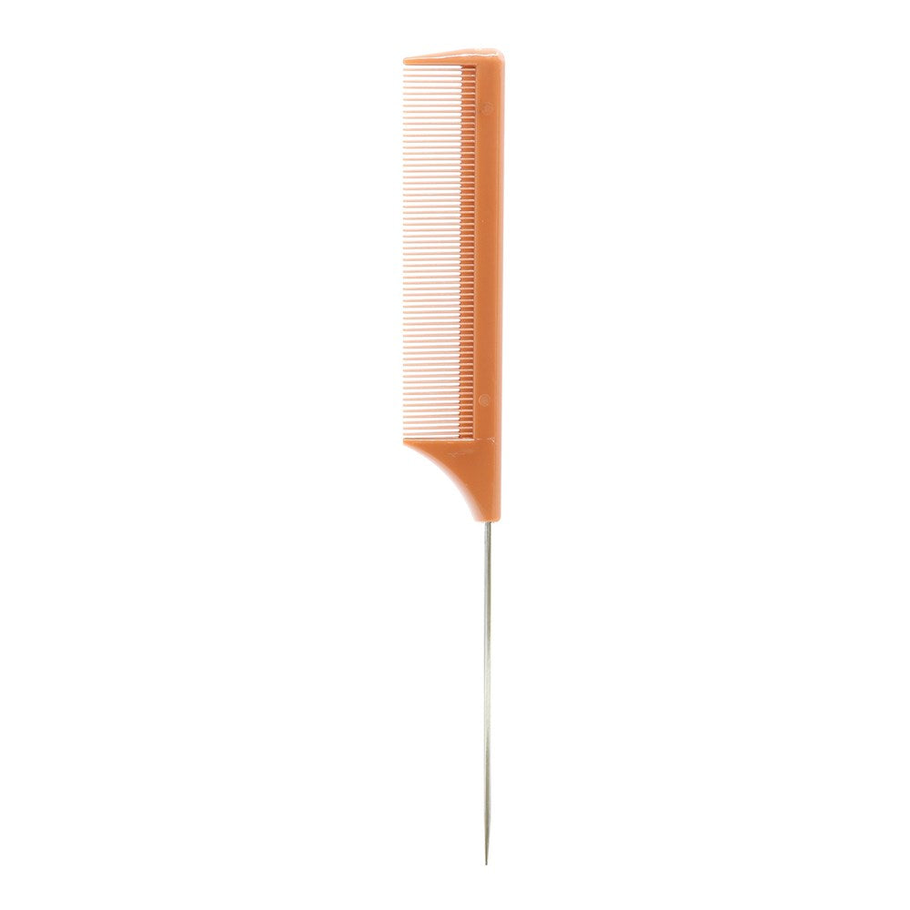 MAGIC COLLECTION Pin Tail Comb 12pcs Bulk Pack - Brown