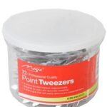 MAGIC COLLECTION Point Tweezers [72pc/Jar] #NC5073