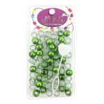 MAGIC COLLECTION Metallic & Glitter Beads Mix - Green