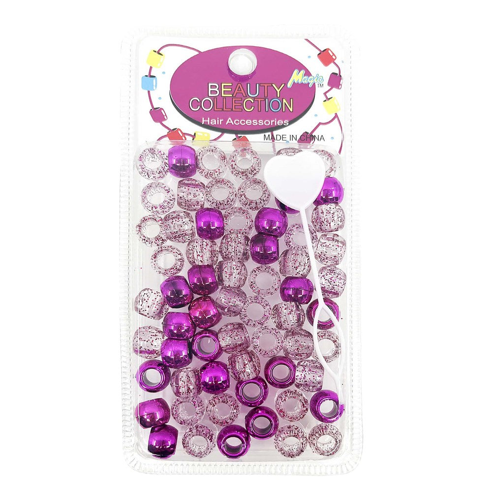 MAGIC COLLECTION Metallic & Glitter Beads Mix - Pink