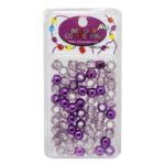 MAGIC COLLECTION Metallic & Glitter Beads Mix - Purple