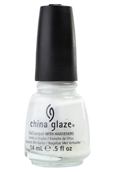 CHINA GLAZE  Nail Lacquer (0.5 fl.oz/14ml) - White on White 70255