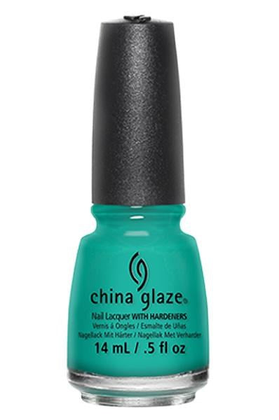 CHINA GLAZE  Nail Lacquer (0.5 fl.oz/14ml) - Turned Up Turquoise 70345
