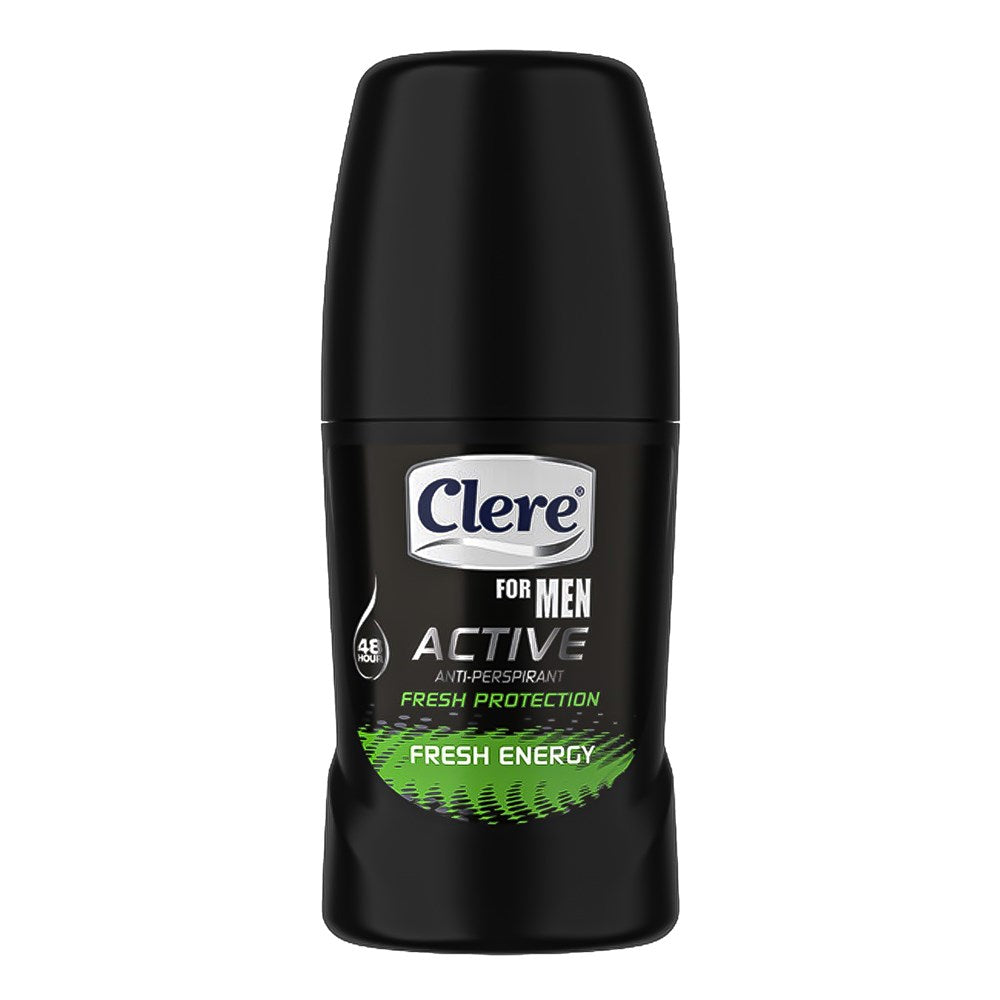 CLERE Mens Roll On Deodorant (50ml/1.69oz) - Fresh Energy