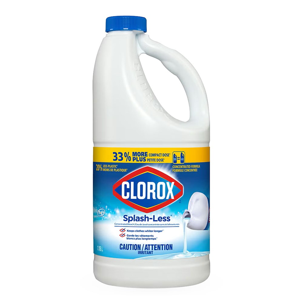 CLOROX Splash-Less Concentrated Bleach (1.18L) - Original
