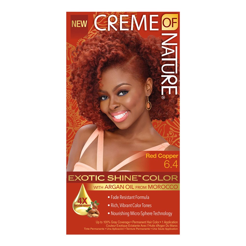 CREME OF NATURE Argan Oil Exotic Shine Color - 6.4 Red Copper