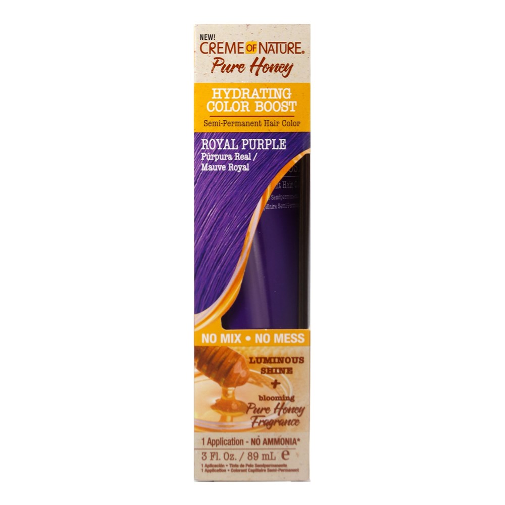 CREME OF NATURE Pure Honey Hydrating Color Boost - Royal Purple