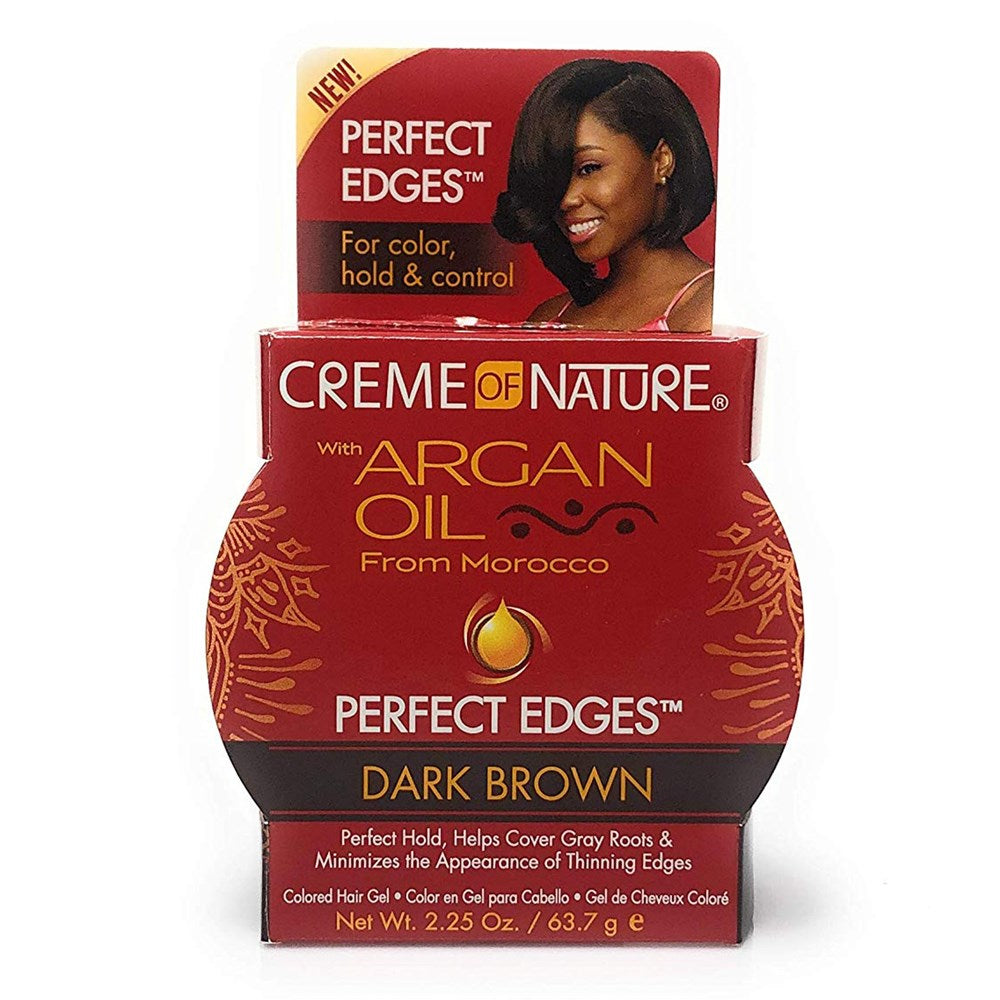 CREME OF NATURE Argan Oil Perfect Color Edges (2.25oz) - Dark Brown