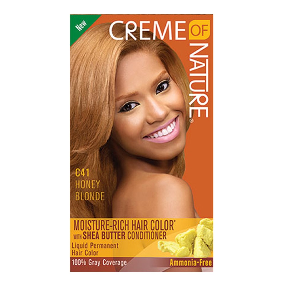 CREME OF NATURE Moisture Rich Hair Color Liquid - C41 Honey Blonde