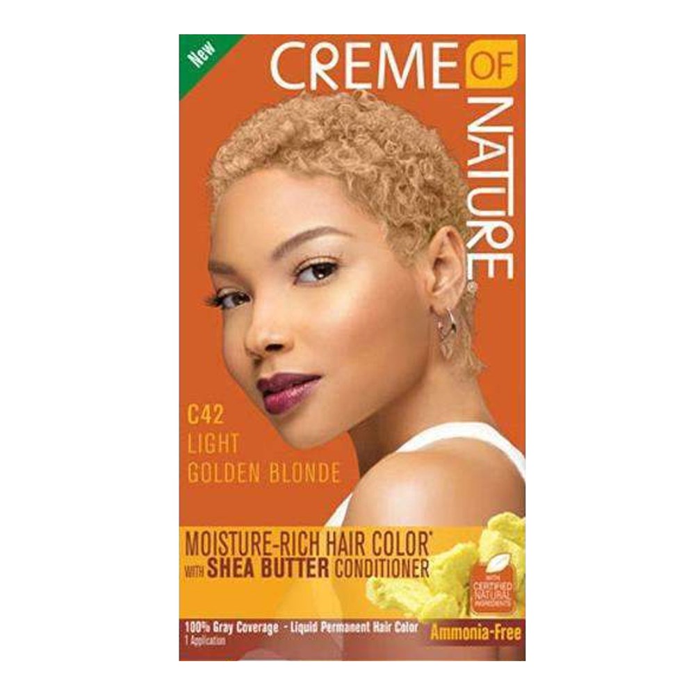 CREME OF NATURE Moisture Rich Hair Color Liquid - C42 Light Golden Blonde