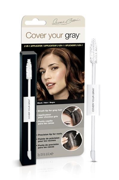COVER YOUR GRAY 2-IN-1 Wand and Sponge Tip Applicator - Black