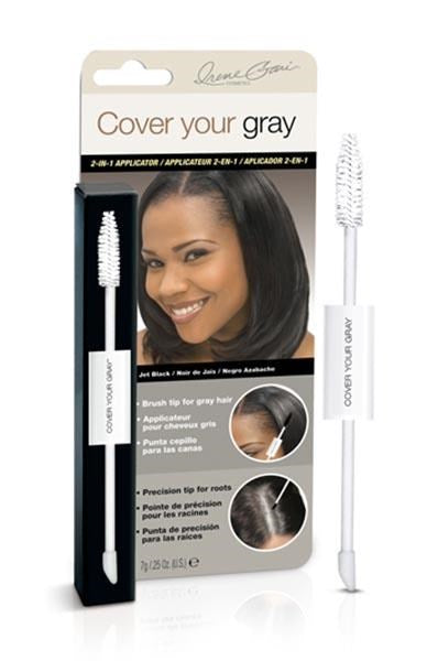 COVER YOUR GRAY 2-IN-1 Wand and Sponge Tip Applicator - Jet Black