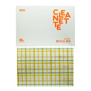 CLEANETTE Washable, Reusable and Biodegradable Cleaning Towel (30sheets) - Orange