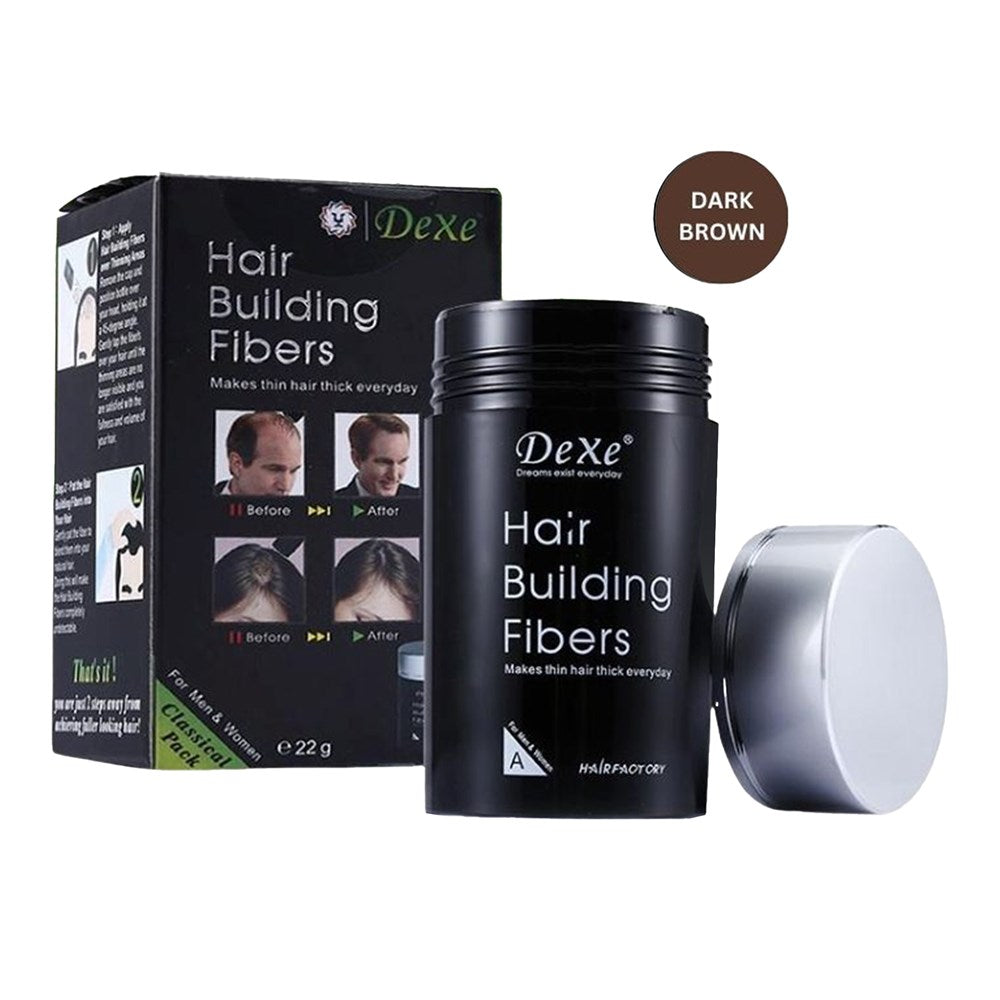 DEXE Hair Building Fibers (22g) - Dark Brown
