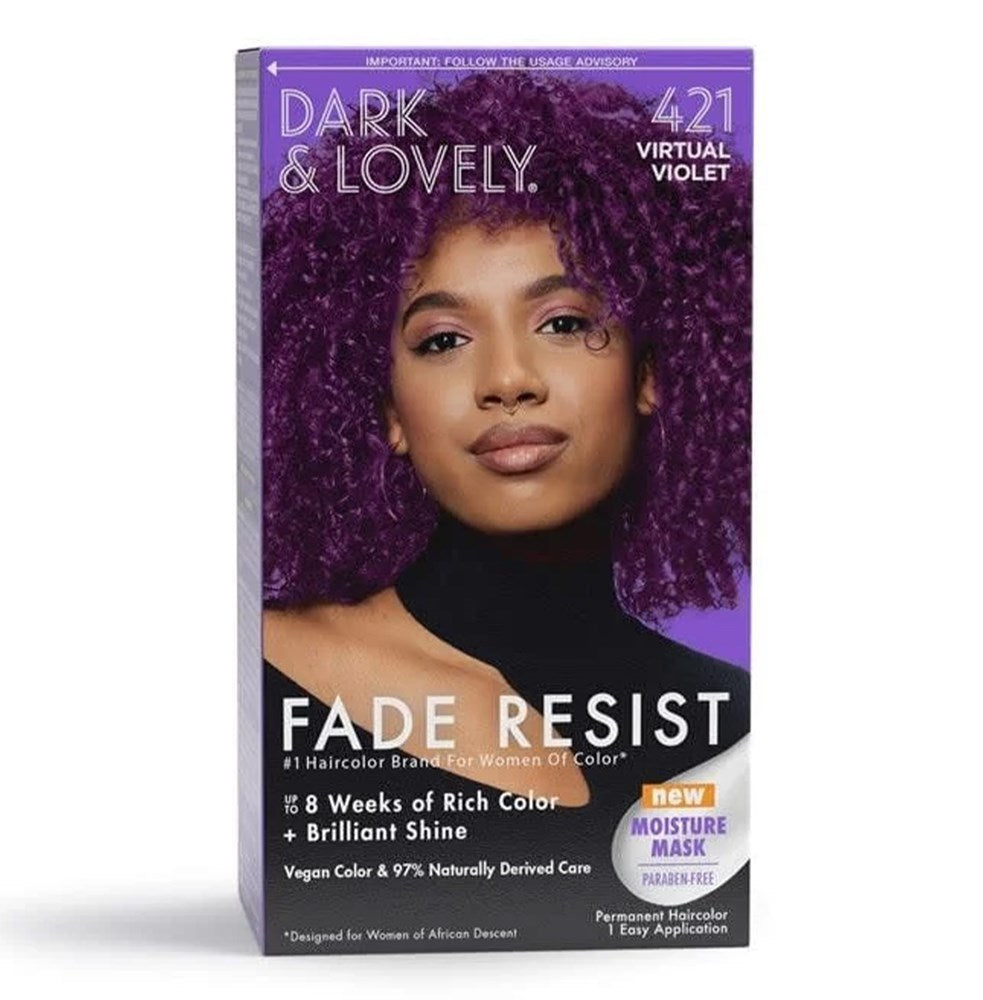 DARK & LOVELY Fade Resist Hair Color Kit - 421 Virtual Violet
