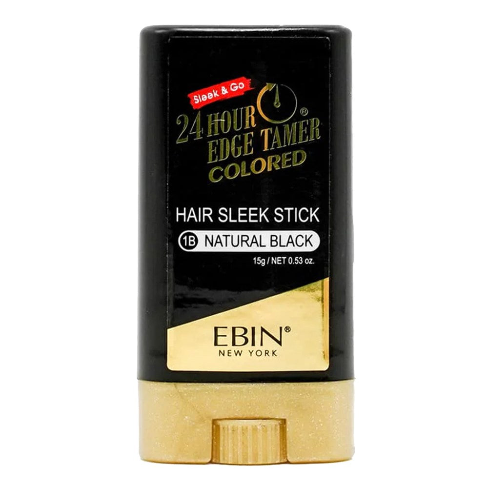 EBIN 24 Hour Edge Tamer Colored Sleek Stick (0.53oz) - 1B Natural Black