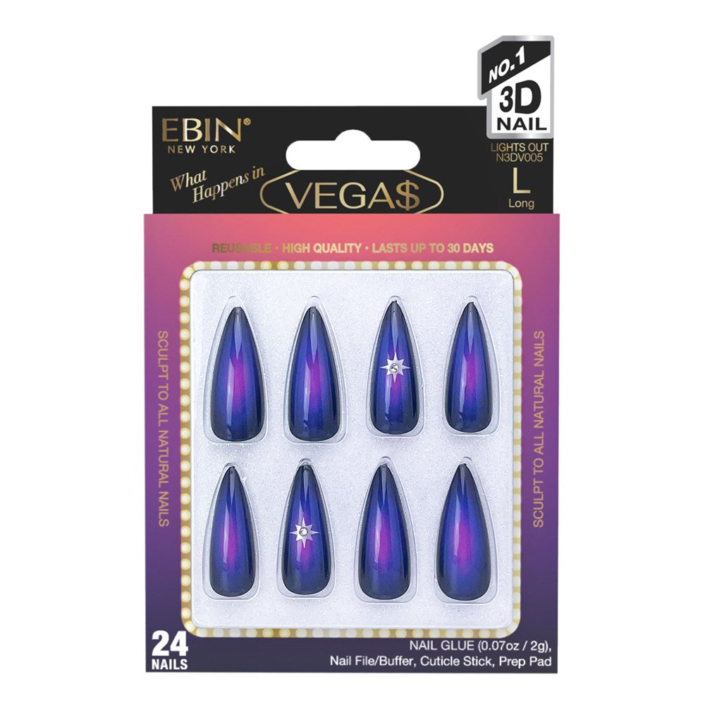 EBIN 3D Nail What Happens In Vegas - Lights Out (L)