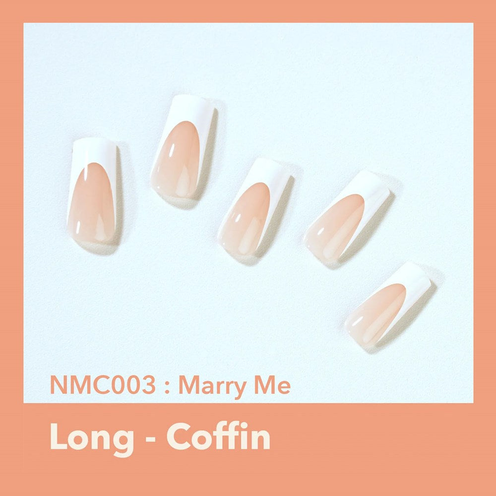EBIN Mood Too Classy Nail Tips - Marry Me (L)