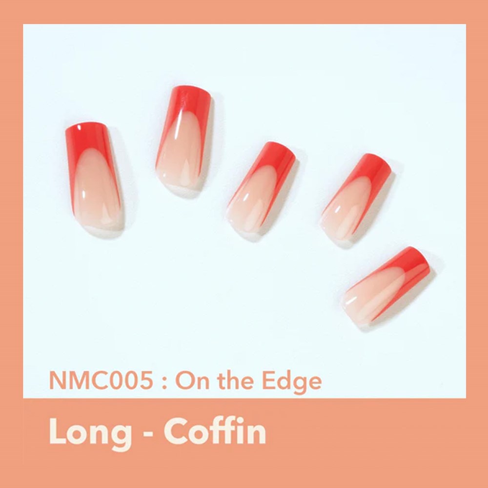 EBIN Mood Too Classy Nail Tips - On the Edge (L)