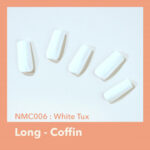 EBIN Mood Too Classy Nail Tips - White Tux (L)
