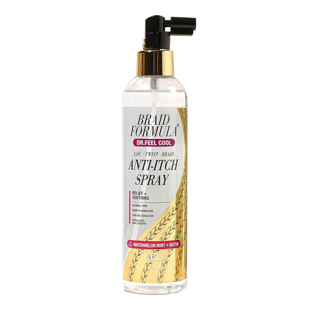 EBIN BRAID FORMULA Dr. Feel Cool Anti-Itch Spray (8.5oz) - Watermelon Mint + Biotin