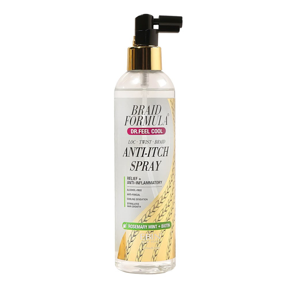 EBIN BRAID FORMULA Dr. Feel Cool Anti-Itch Spray (8.5oz) - Rosemary Mint + Biotin