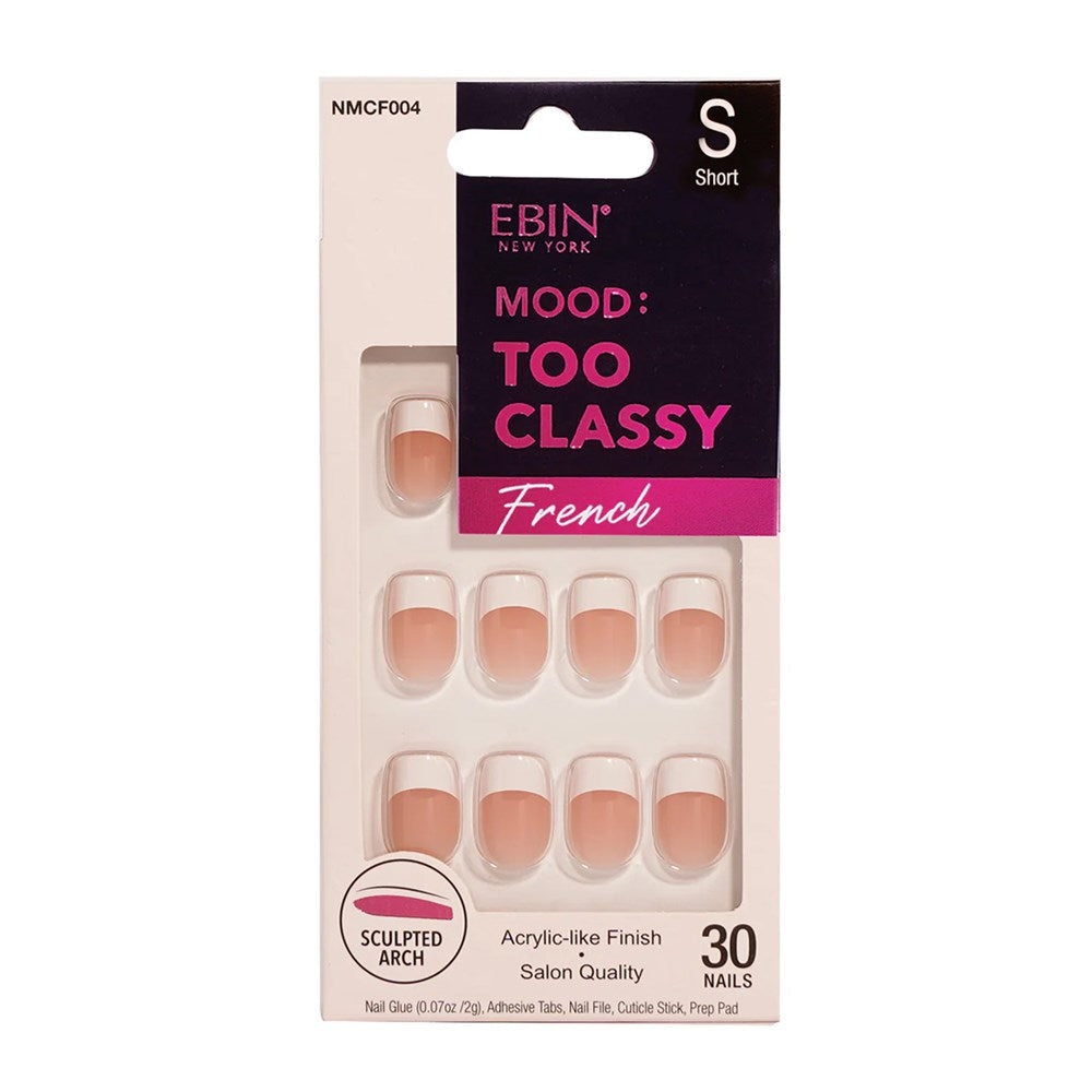 EBIN Mood Too Classy French Nail Tips - NMCF004 (S)
