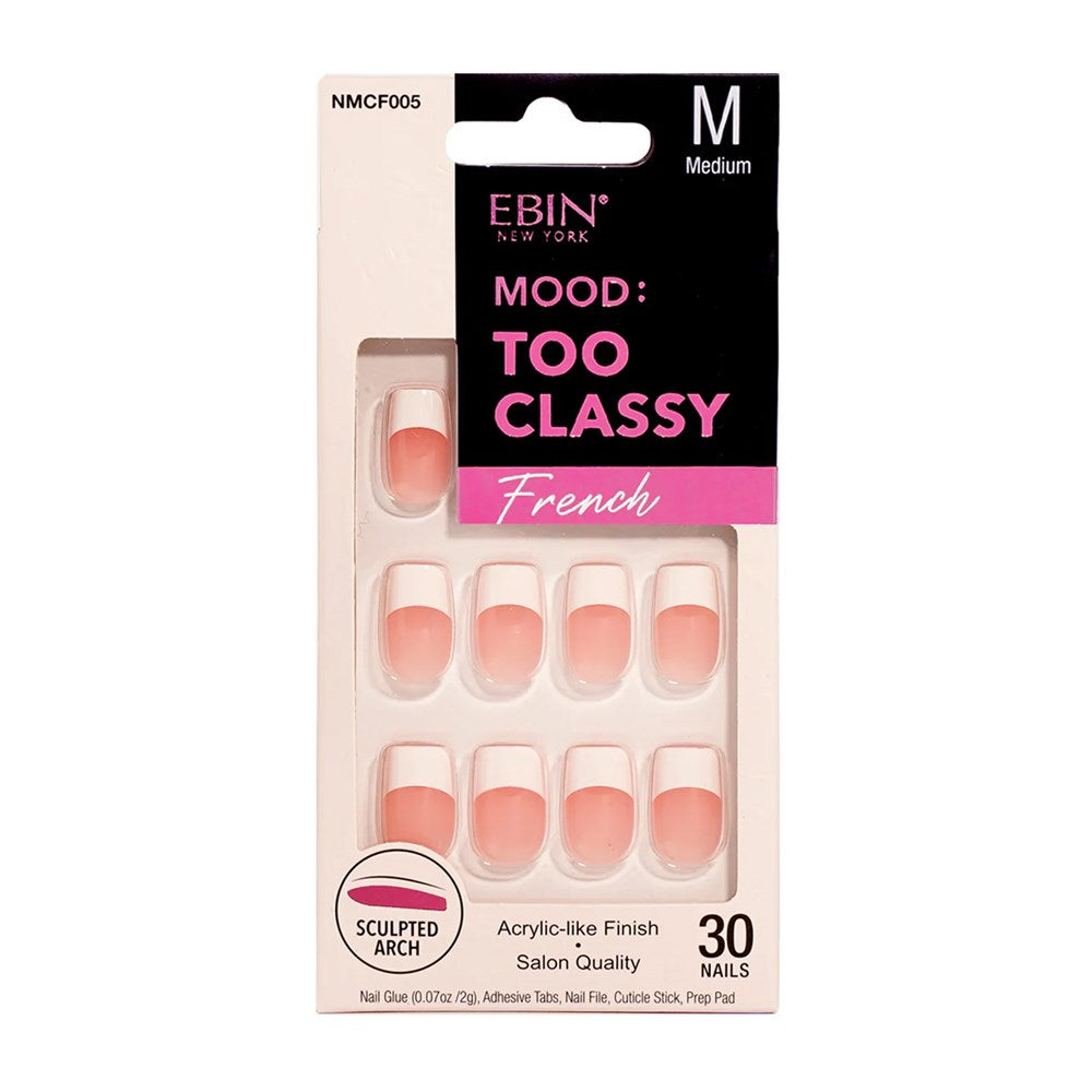 EBIN Mood Too Classy French Nail Tips - NMCF005 (M)