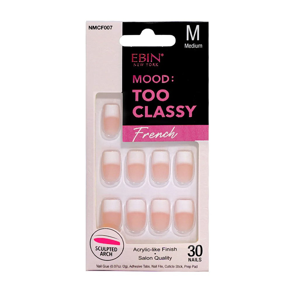 EBIN Mood Too Classy French Nail Tips - NMCF007 (M)