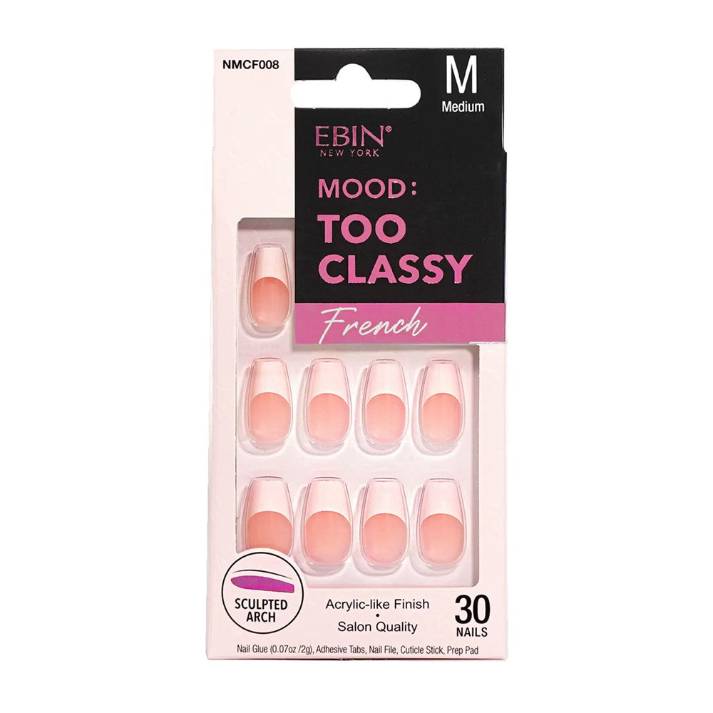 EBIN Mood Too Classy French Nail Tips - NMCF008 (M)