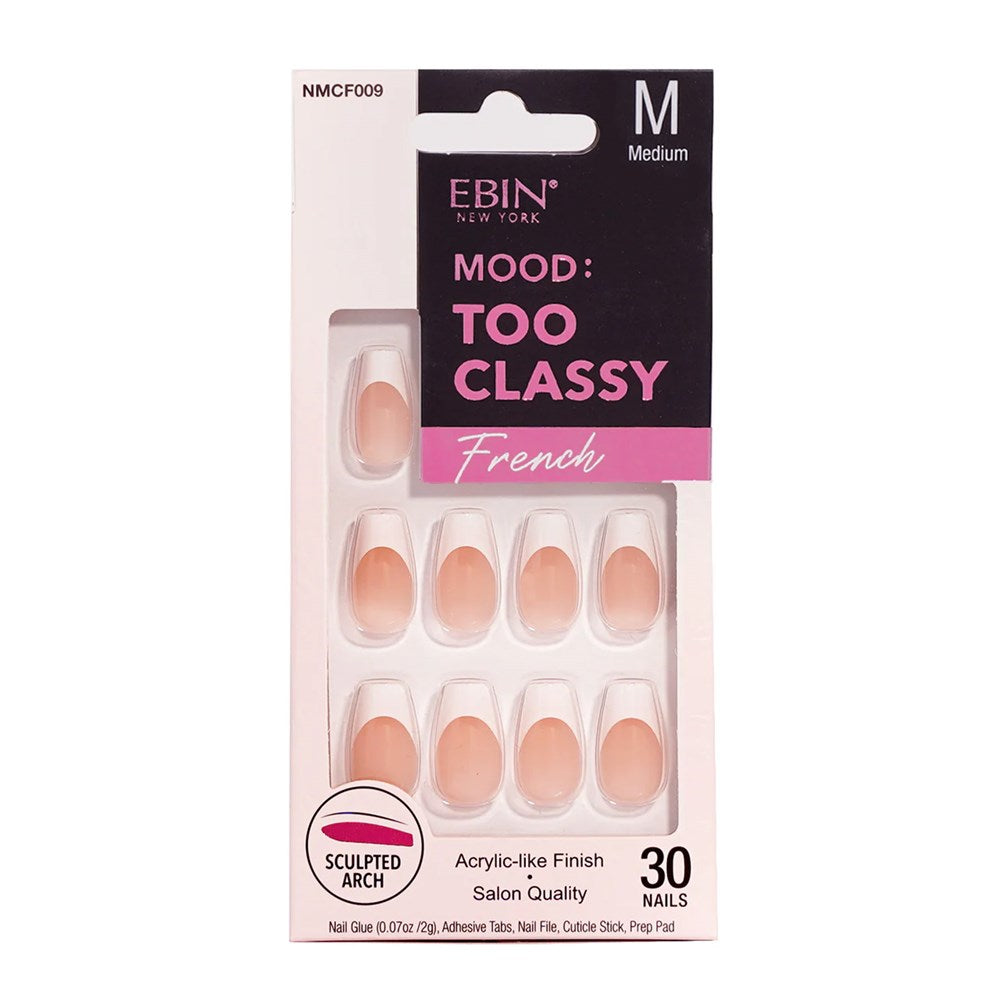 EBIN Mood Too Classy French Nail Tips - NMCF009 (M)
