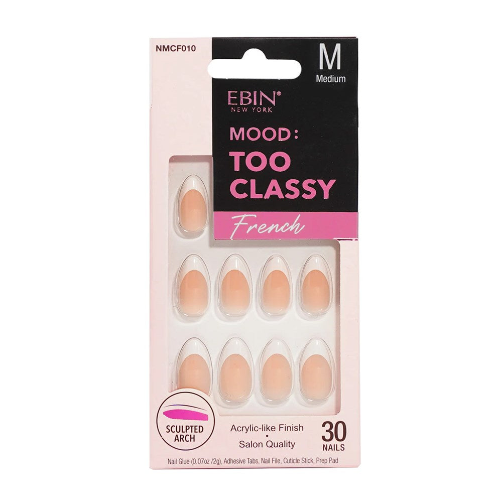 EBIN Mood Too Classy French Nail Tips - NMCF010 (M)
